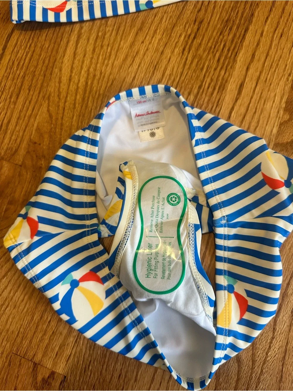 NWT Hanna Andersson Beach Ball Tankini size 12 (Hanna size 150)
